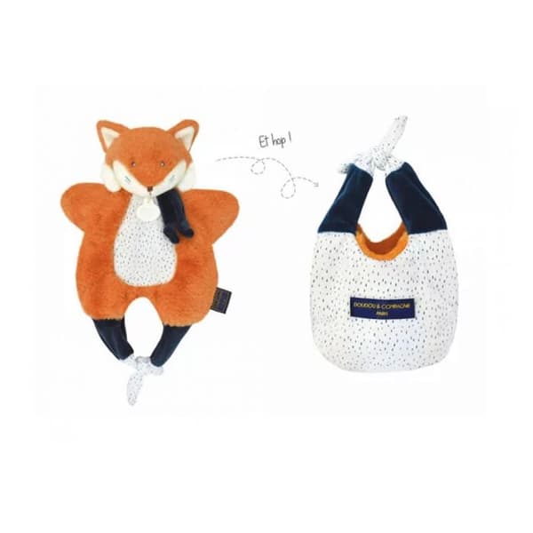 Doudou Red fox Amusette 3 IN 1