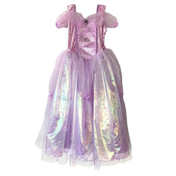 Komplett lila prinsesskostym barn lyx