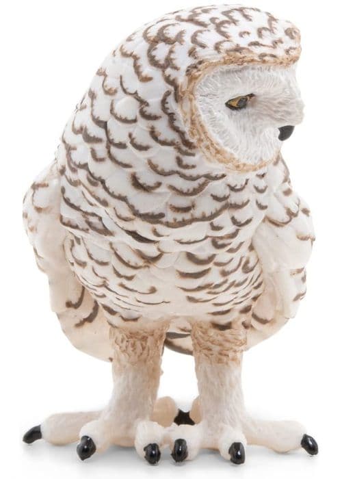Snöig uggla statyett