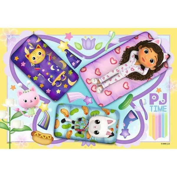 2 x 12 bitars pussel: Sleepover, Gabbys dockhus