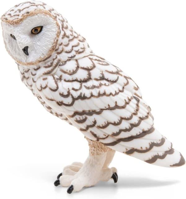 Snöig uggla statyett