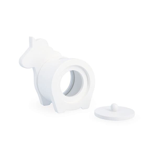 Spargris vit unicorn - Transparent ansikte
