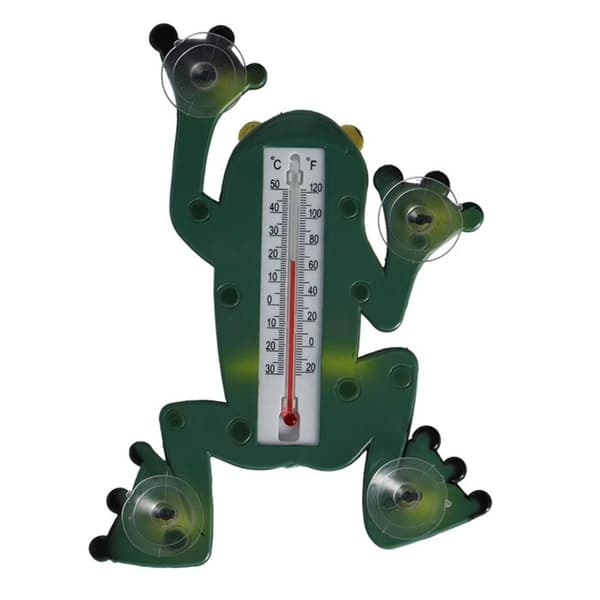 Termometer - ESSCHERT DESIGN - Groda - Plast - Grön - Vädretålig