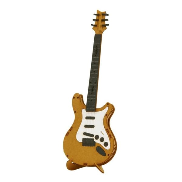 Fridolin - 3D-modell i papper elgitarr