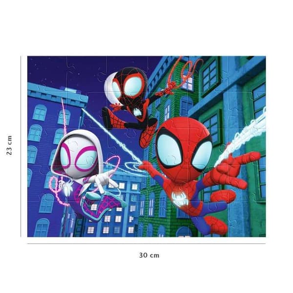 Pussel - NATHAN - Spidey - 30 bitar - Marvel - Vit - Barn
