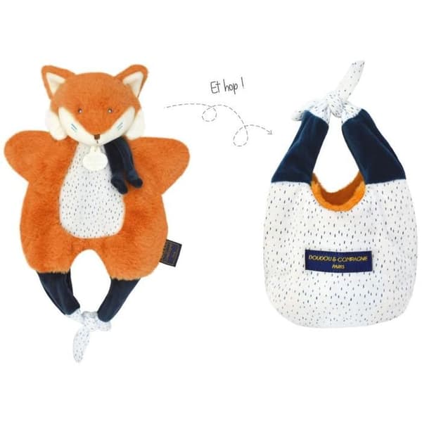 Doudou Red fox Amusette 3 IN 1