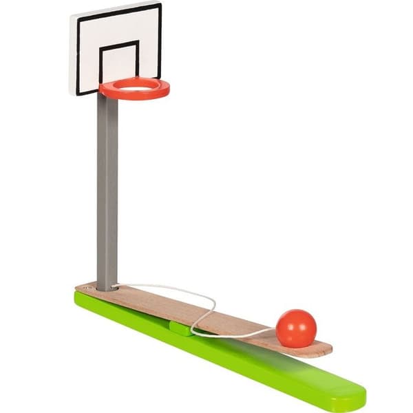 Bordbasketspel - GOKI - GOLLNEST & KIESEL - Trä - Grön - Bollen är fäst
