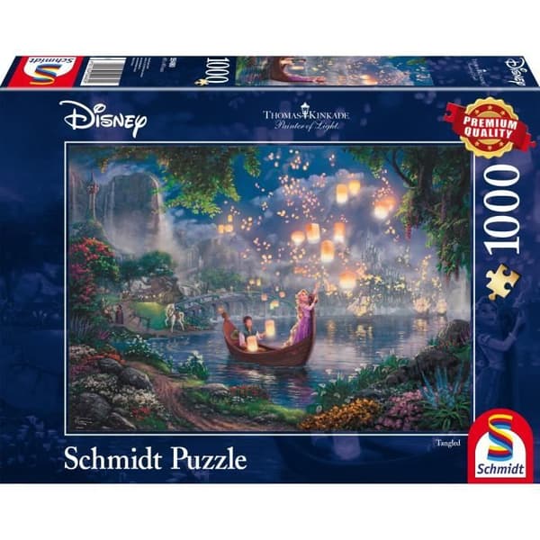 Pussel 1000 bitar - SCHMIDT SPIELE - Thomas Kinkade Studios - Disney Rapunzel - 1000 bitar