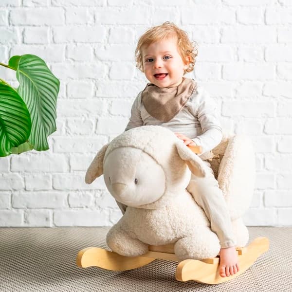 Nattou - Teddy the ecru sheep rocker