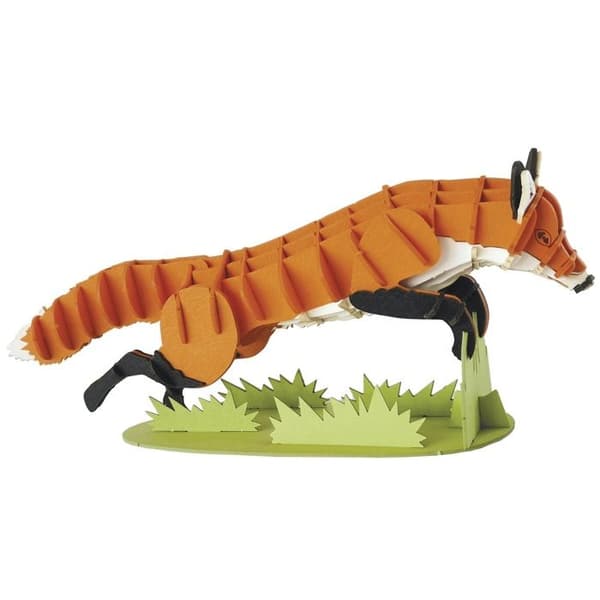 Fridolin - Pappers 3D-modell Räv