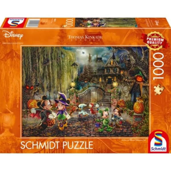 Pussel 1000 bitar: Disney, Mickey & Minnie Halloween Kul