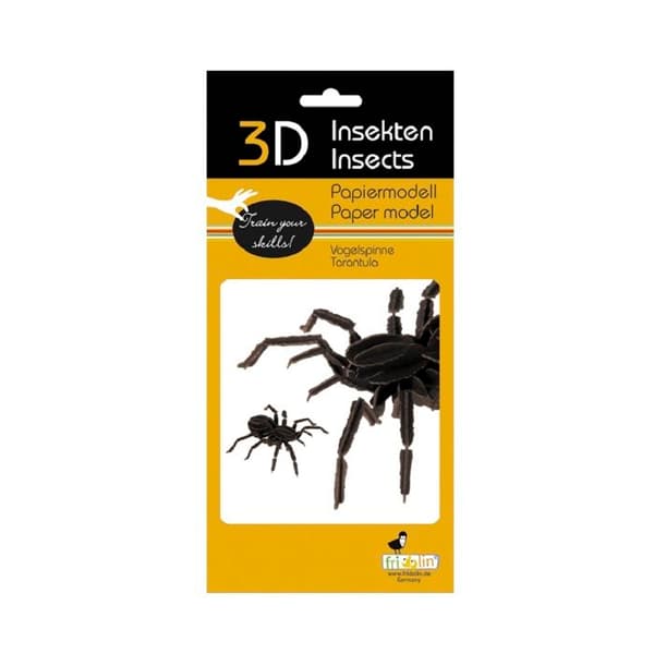 Fridolin - Pappersmodell 3D Tarantula
