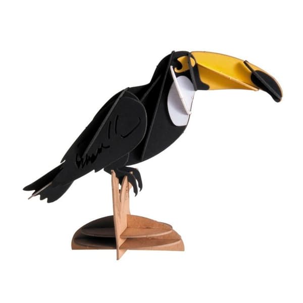 Fridolin - 3D-modell i papper Tukan