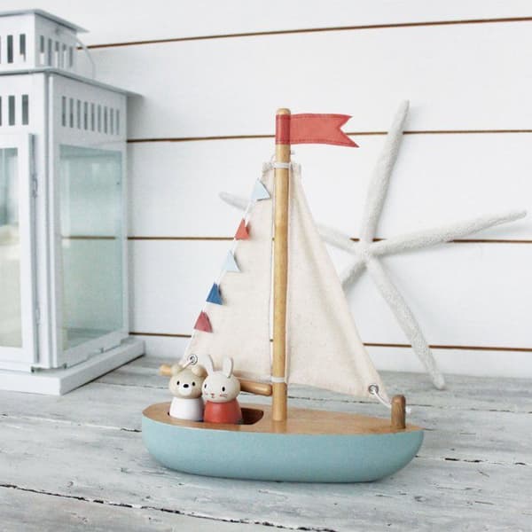 Tender Leaf Toys - Segelbåt - DAM