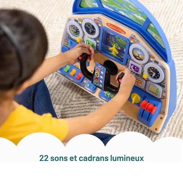 Melissa & Doug - Interaktiivinen lentäjän ohjauspaneeli - SPIN MASTER