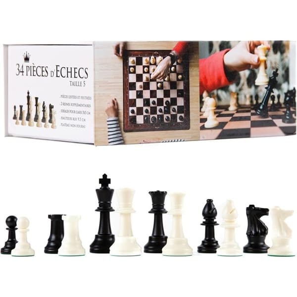 Wilson Jeux - Plastschackpjäser T5 Kung 95 mm