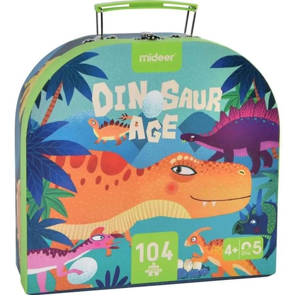 Resväska Pussel 104 bitar: Dinosarier