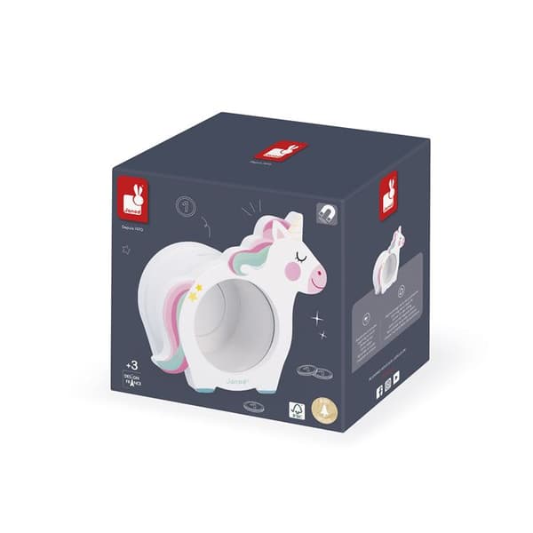 Spargris vit unicorn - Transparent ansikte