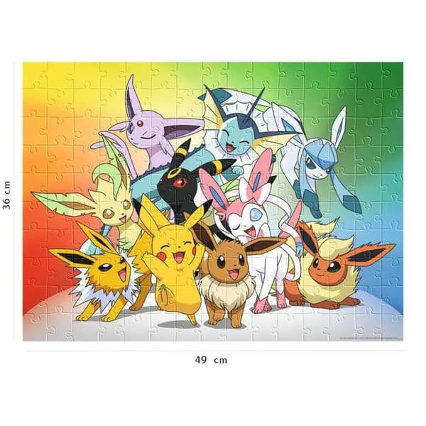 Pussel 150 bitar: Pokémon: Evoli och dess evolutioner
