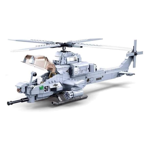 Sluban - Modellbyggstenar - Attackhelikopter - KID DISTRI