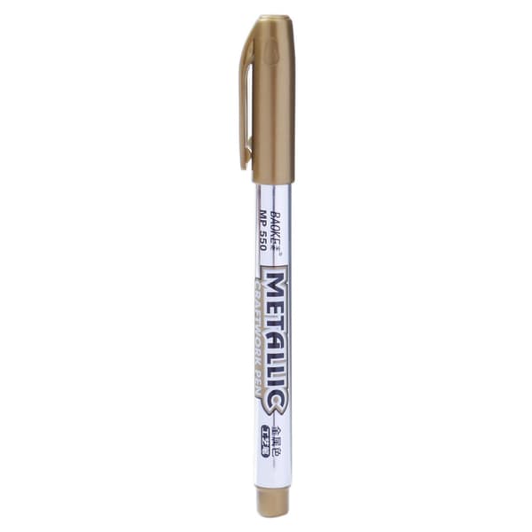 12-pack Metallic-pennor, Guldpenna eller Silverpenna