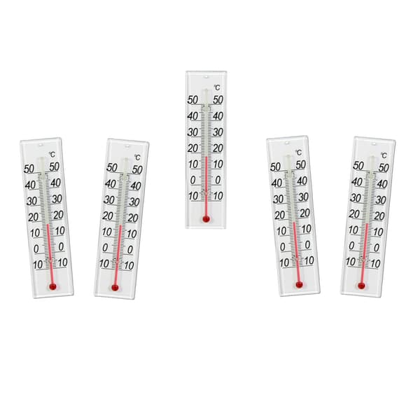 5-pack Inomhus-Termometer 10 till 50 grader Celcius, Pelare