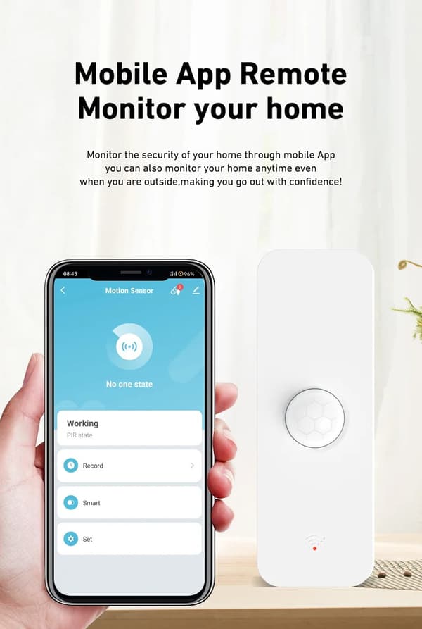 Smart Rörelsedetektor Rörelsesensor Zigbee Tuya