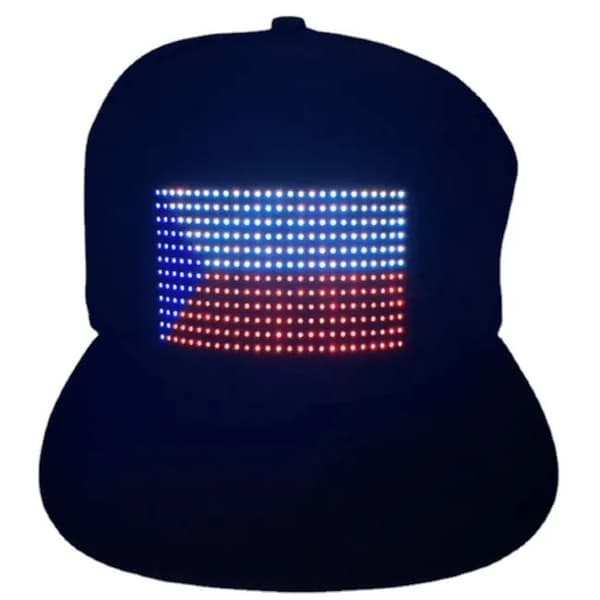 Bluetooth-LED-Display-Keps med APP - DIY - TEXT - GRAFIK