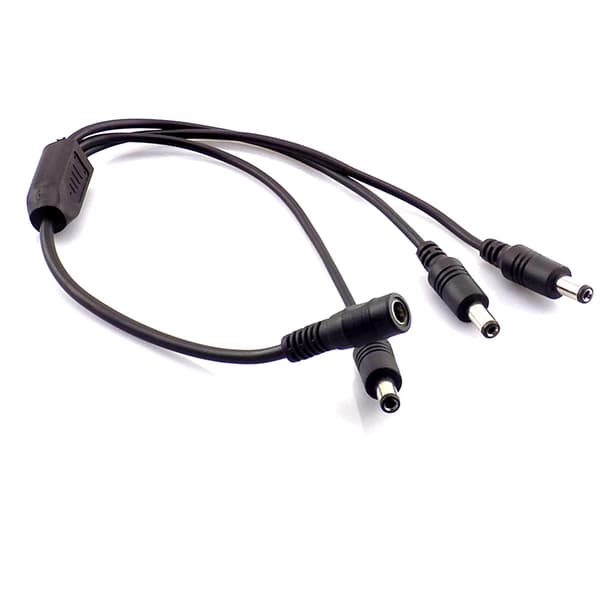 DC 5.5mm power split-kabel 1 hona - 3 hanar