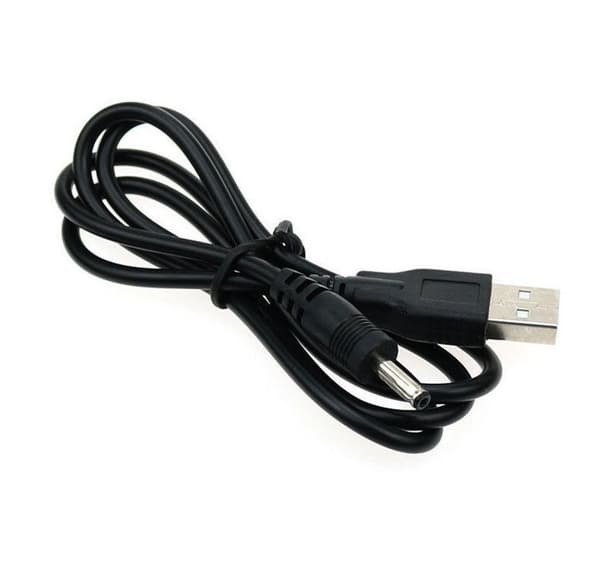USB - DC 5.5mm ström- och strömkabel 1.4 meter