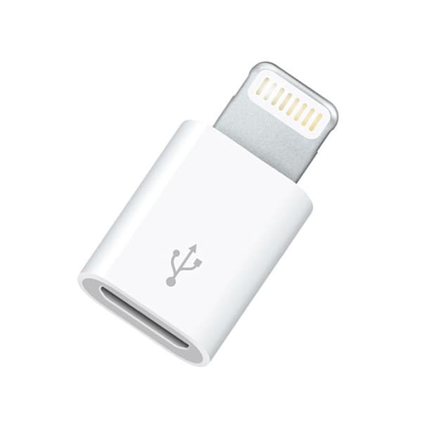 Adapterkontakt USB-Micro (hona) till Lightning (hane)