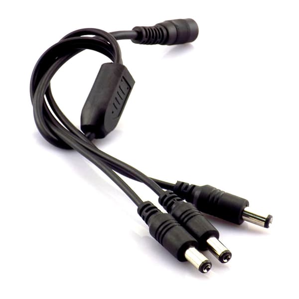 DC 5.5mm power split-kabel 1 hona - 3 hanar