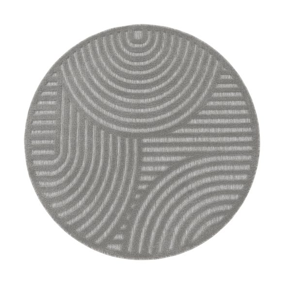Indendørs & udendørs tæppe - holdbar kort bunke - Geometrisk 3D -design ...