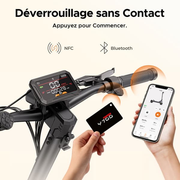 ENGWE Y700 ABE El-løbehjul med 85 km Rækkevidde, Foldbar E-scooter til Pendling