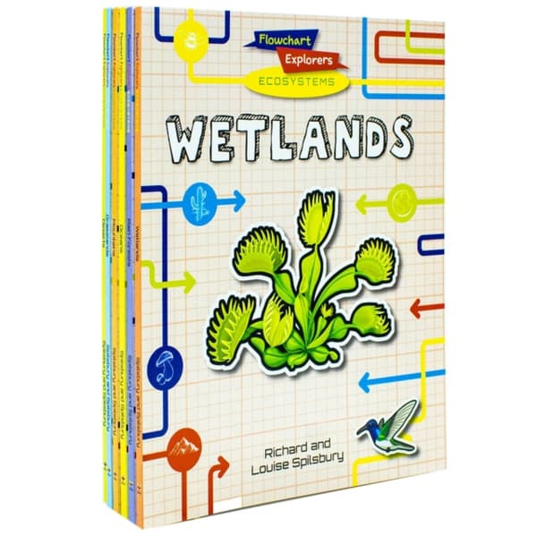 Flowchart Explorers Ecosystems STEM 6 Geography Science Books Set