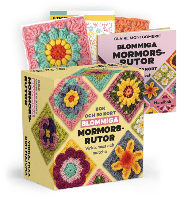 Blommiga mormorsrutor