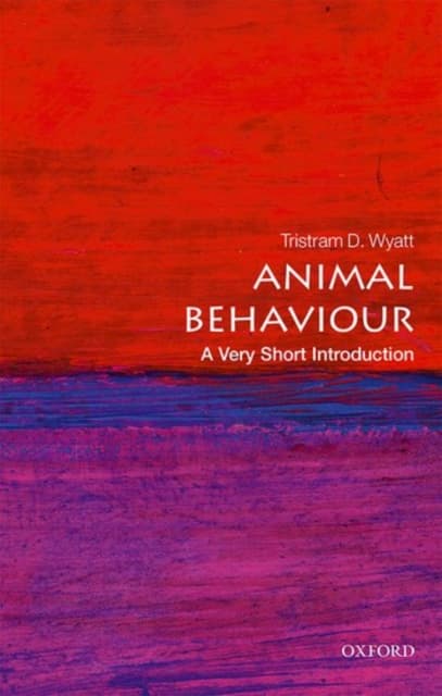 Animal behaviour: a very short introduction