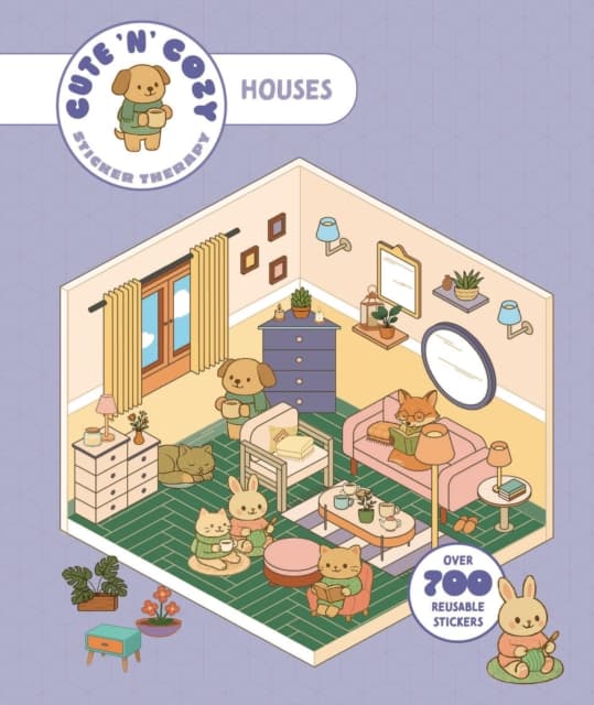 Cute 'n' Cozy Sticker Therapy: Homes