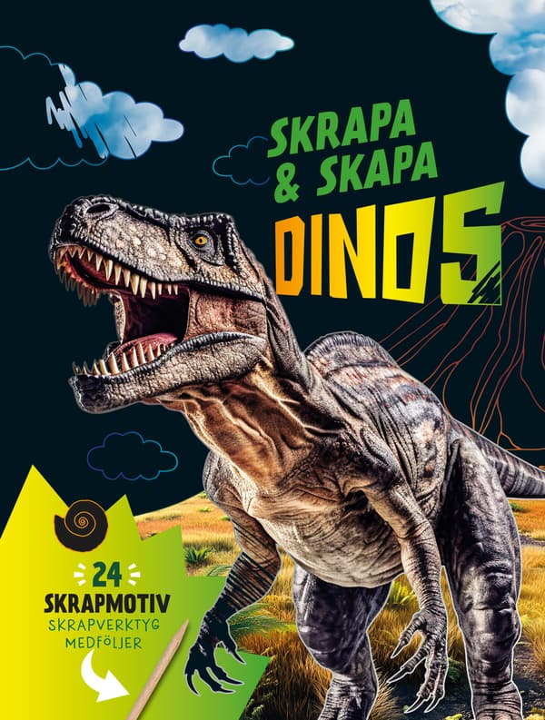 Skrapa & skapa. Dinos
