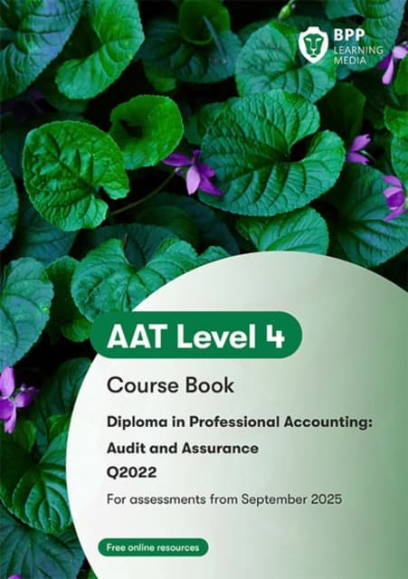 AAT Audit and Assurance