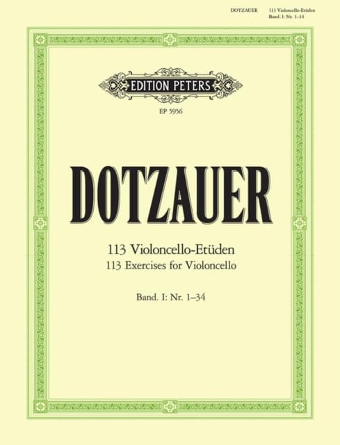 113 Exercises for Violoncello, Book 1