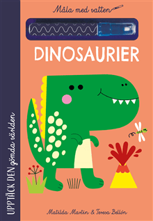 Måla med vatten. Dinosaurier