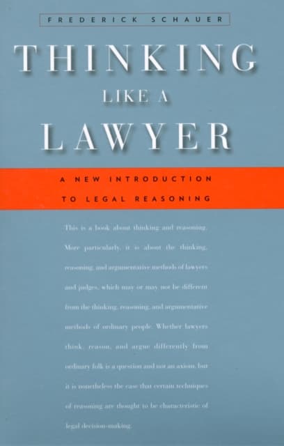 Thinking Like a Lawyer