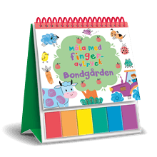 Måla med fingeravtryck: Bondgården