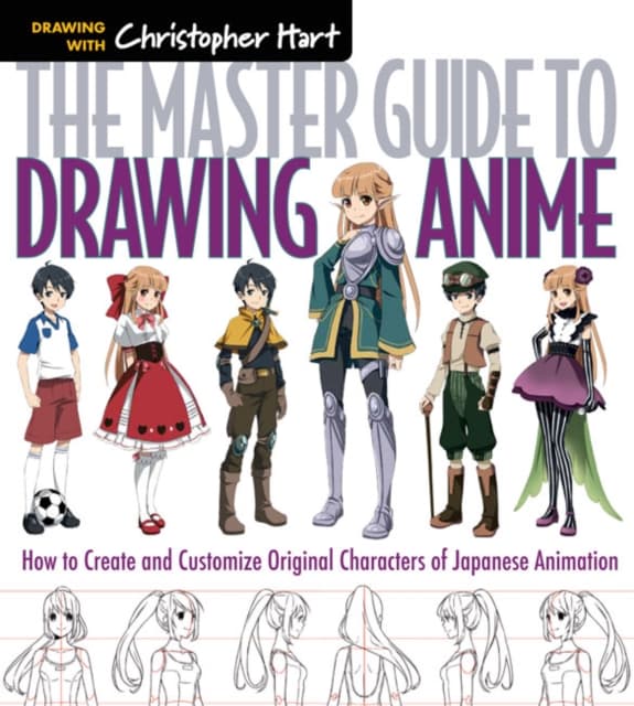Master guide to drawing anime - how to draw original characters from simple