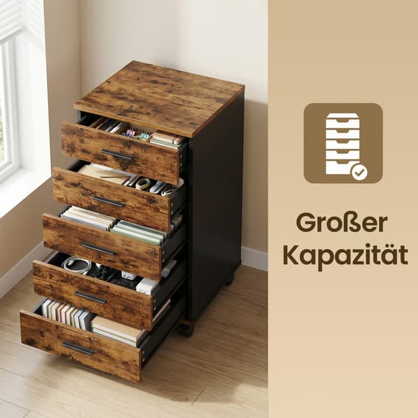 Rullecontainer, arkivskab, skuffeskab