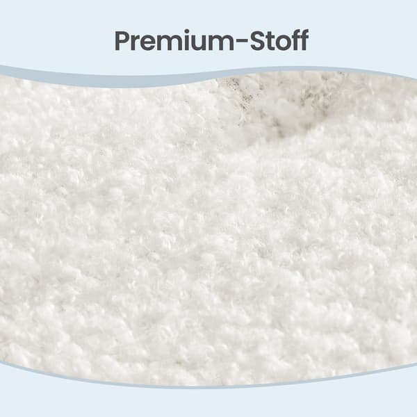 Siddepuf, fodpuf, fleece, puf, tyk polstring