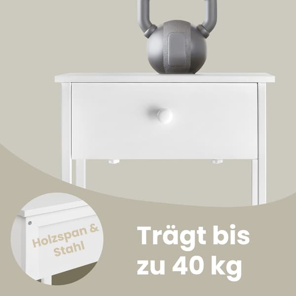 2 natborde med skuffe, sidebord til soveværelset
