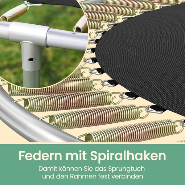 Trampolin, havetrampolin, sikkerhedsnet