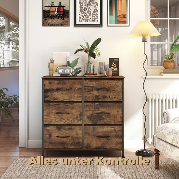 Kommode, skab, 6 stofskuffer